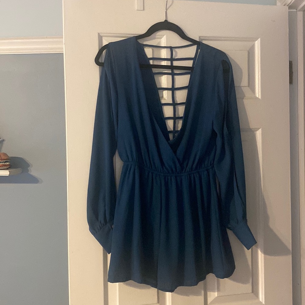 Ya Los Angeles Teal Romper